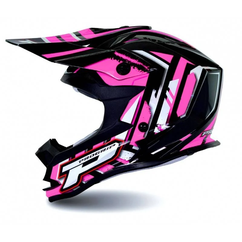 Casco progrip 3191 cross enduro fuxia, foto 2