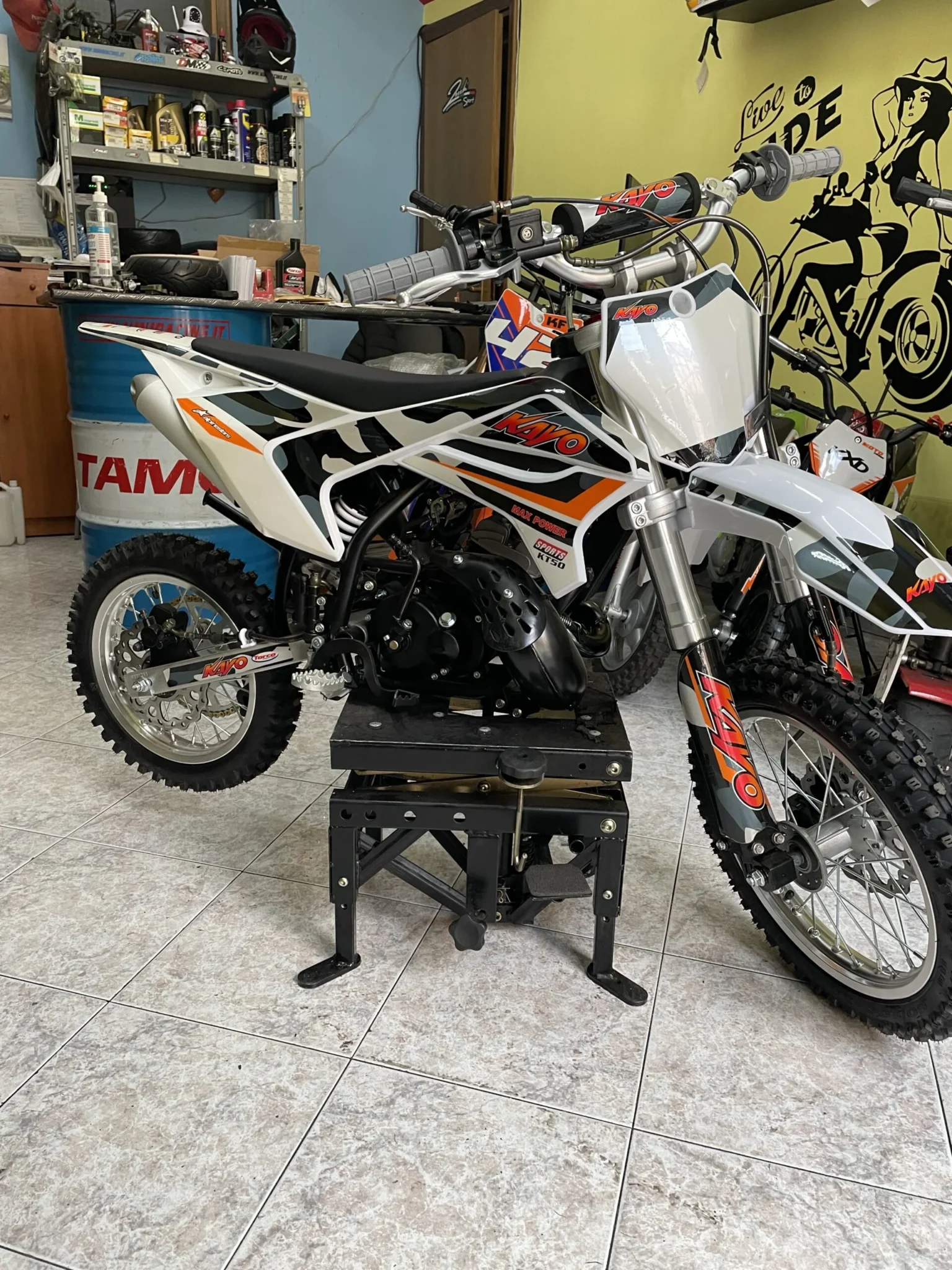 Mini cross Kayo KT50 50cc 2T ruote 14″12″, foto 2