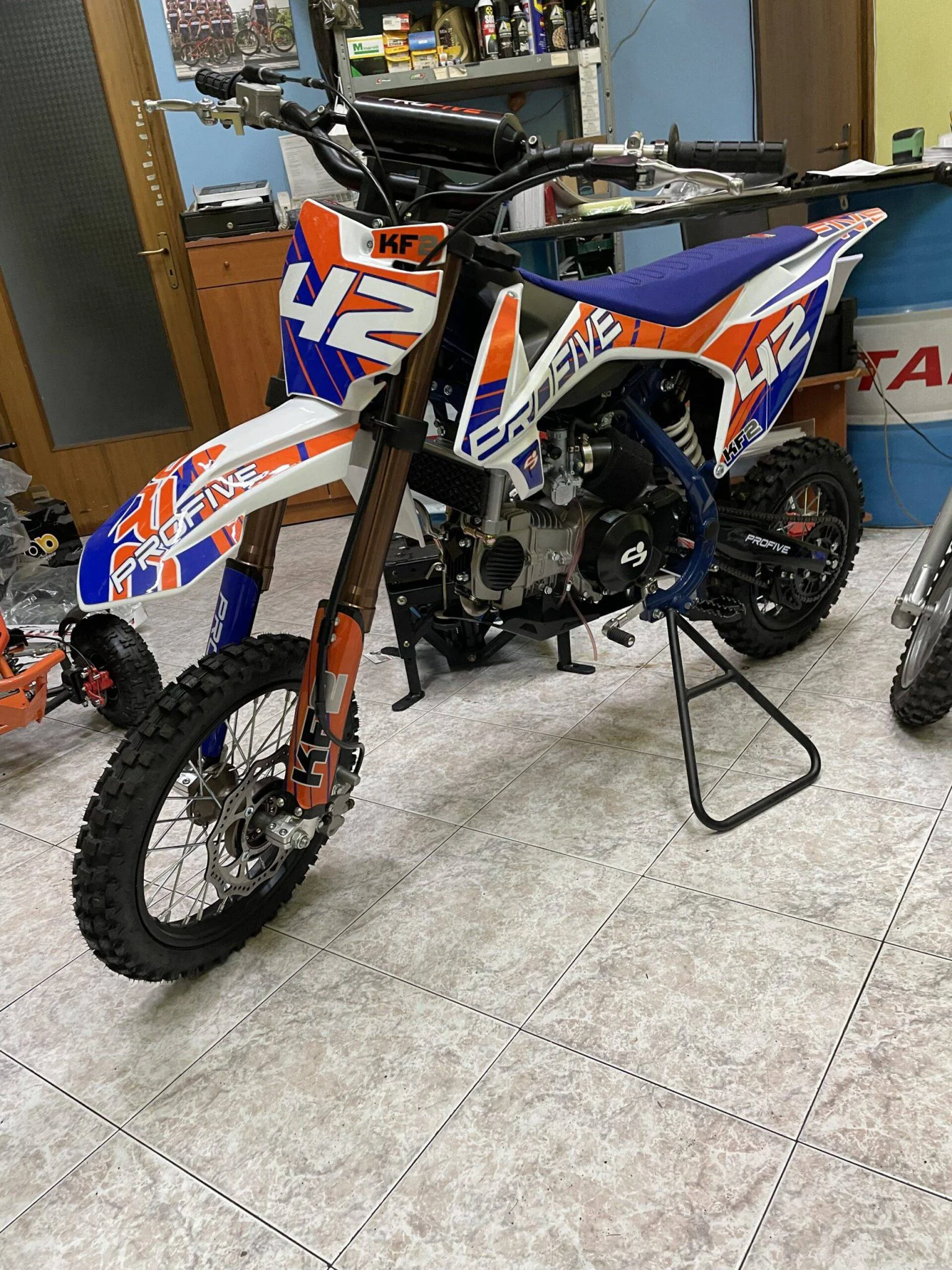 Pit bike 125cc Profive KF2 4T, 4 marce, ruota 14″ 12″, foto 2