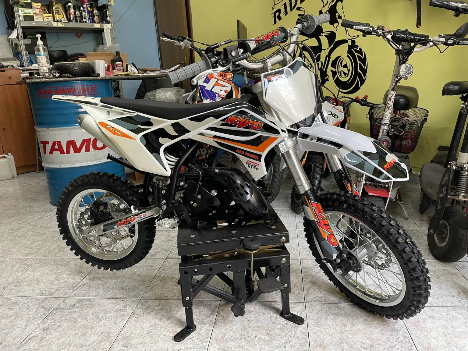 Mini cross Kayo KT50 50cc 2T ruote 14″12″, foto 7