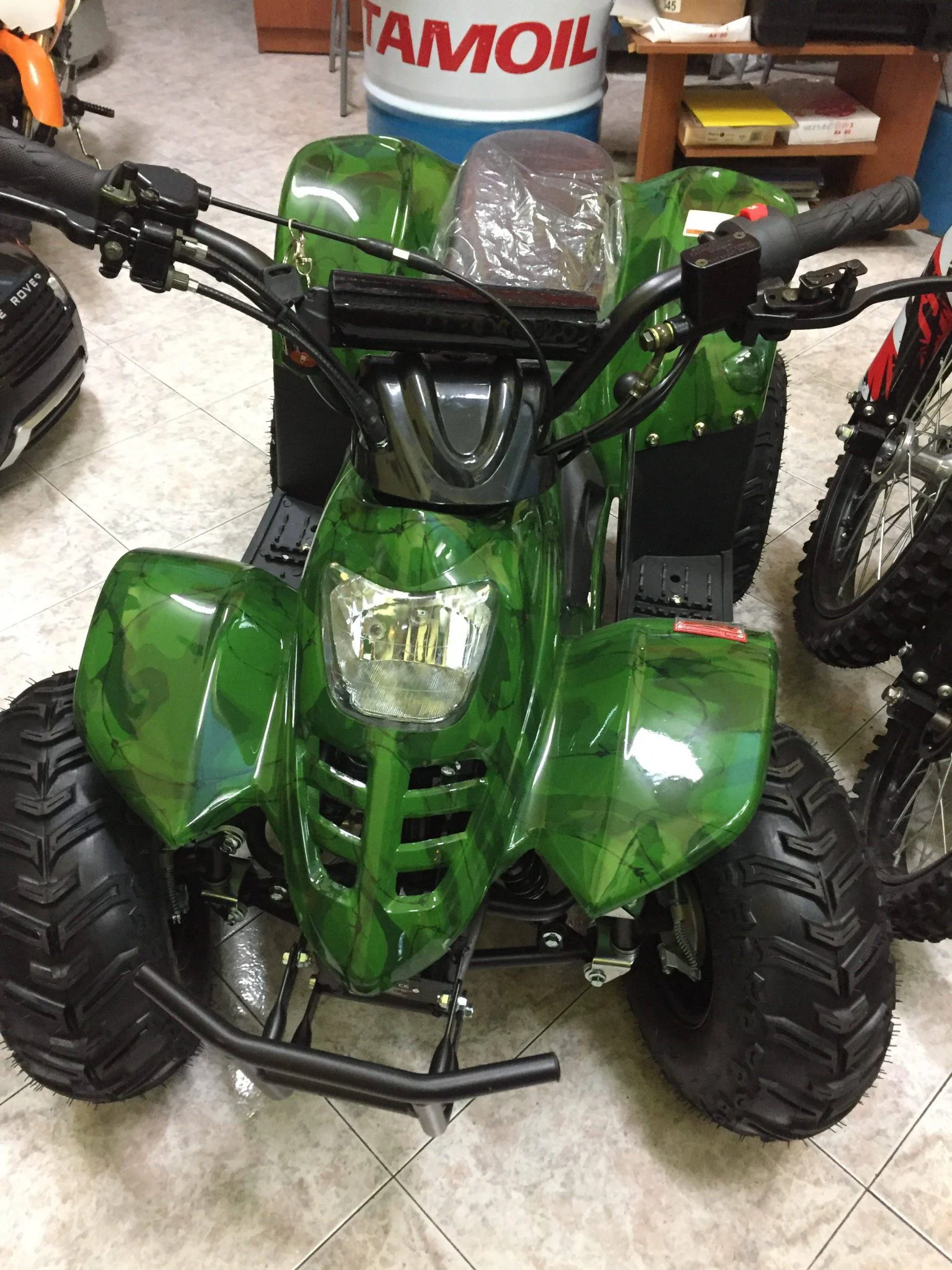 Quad Bambu’ 125cc 4T ruota 7″ avviamento elettrico, luci, telecomando, retromarcia, foto 6