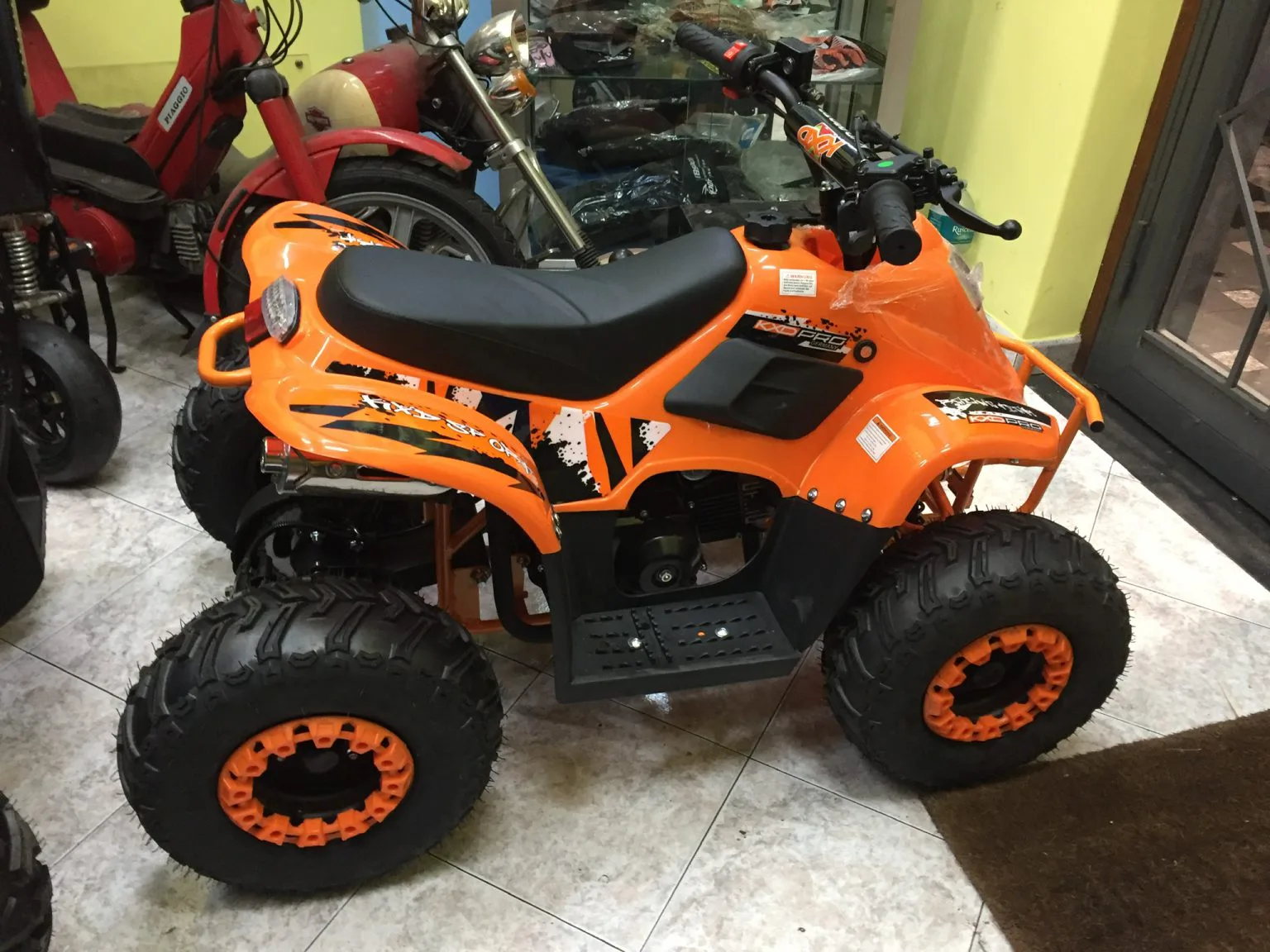 Quad Bambu’ 125cc 4T ruota 7″ avviamento elettrico, luci, telecomando, retromarcia, foto 3