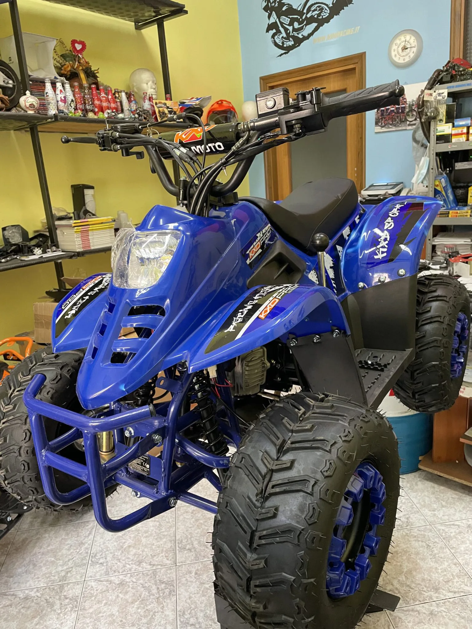 Quad Bambu’ 125cc 4T ruota 7″ avviamento elettrico, luci, telecomando, retromarcia, foto 6