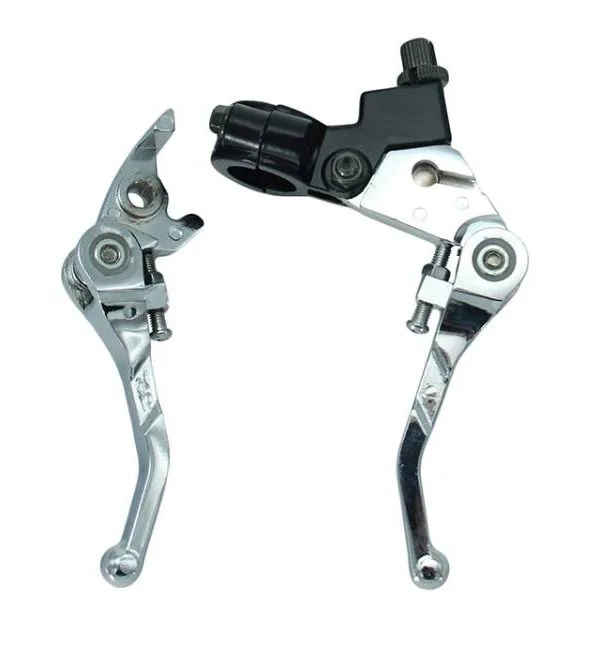 Coppia leve freno+frizione antirottura x pit bike 22mm