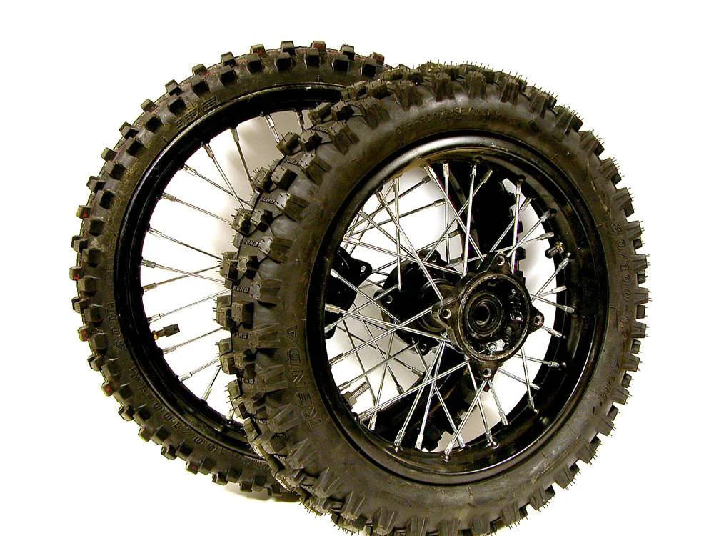 Coppia ruote cross 14″12″ mozzo sdg 15mm
