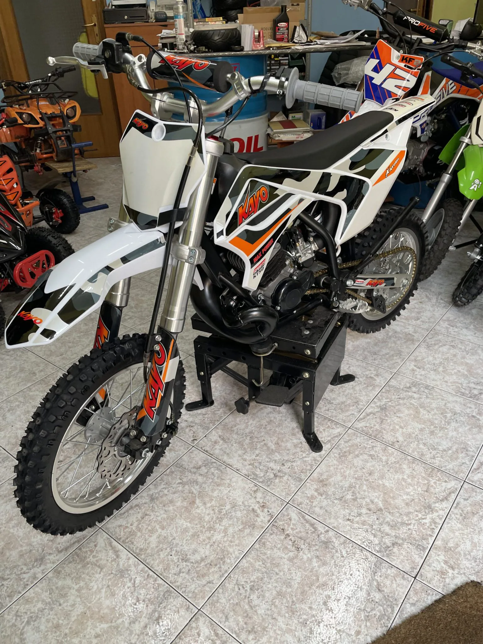 Mini cross Kayo KT50 50cc 2T ruote 14″12″, foto 3