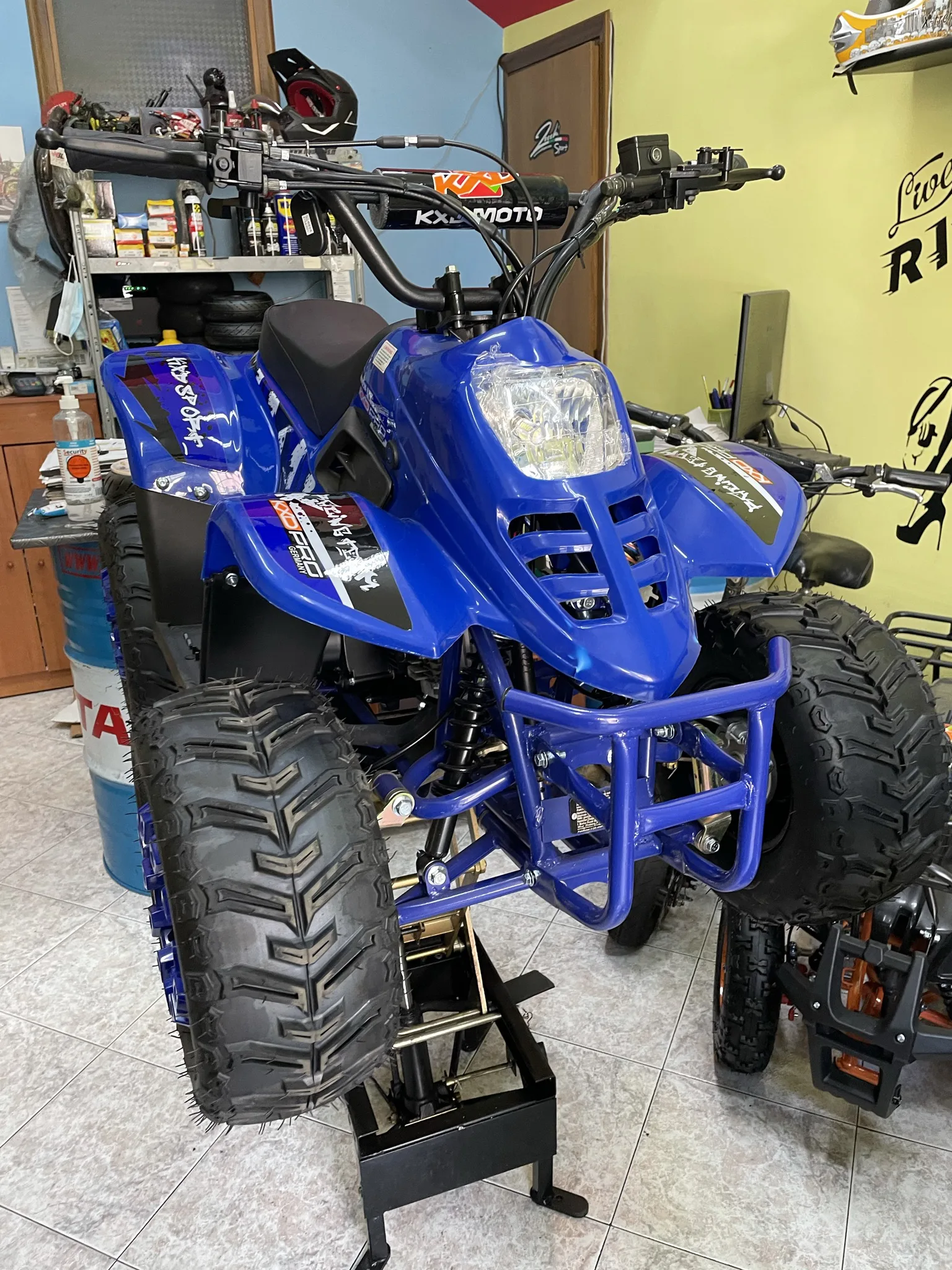 Quad Bambu’ 125cc 4T ruota 7″ avviamento elettrico, luci, telecomando, retromarcia, foto 5