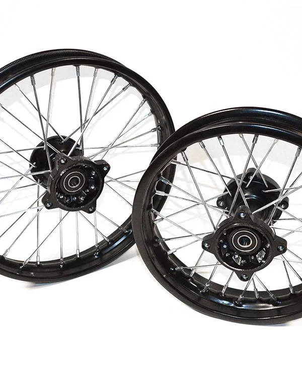 Coppia cerchi cross 14″12″ pit bike sdg 15mm