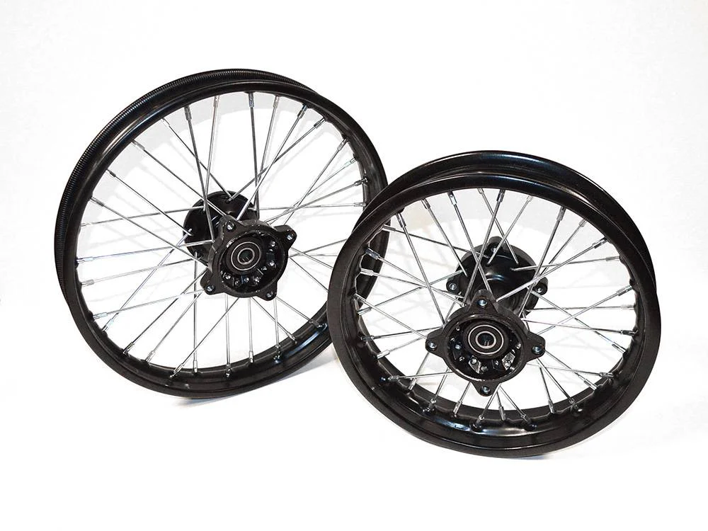 Coppia cerchi cross 14″12″ pit bike sdg 15mm
