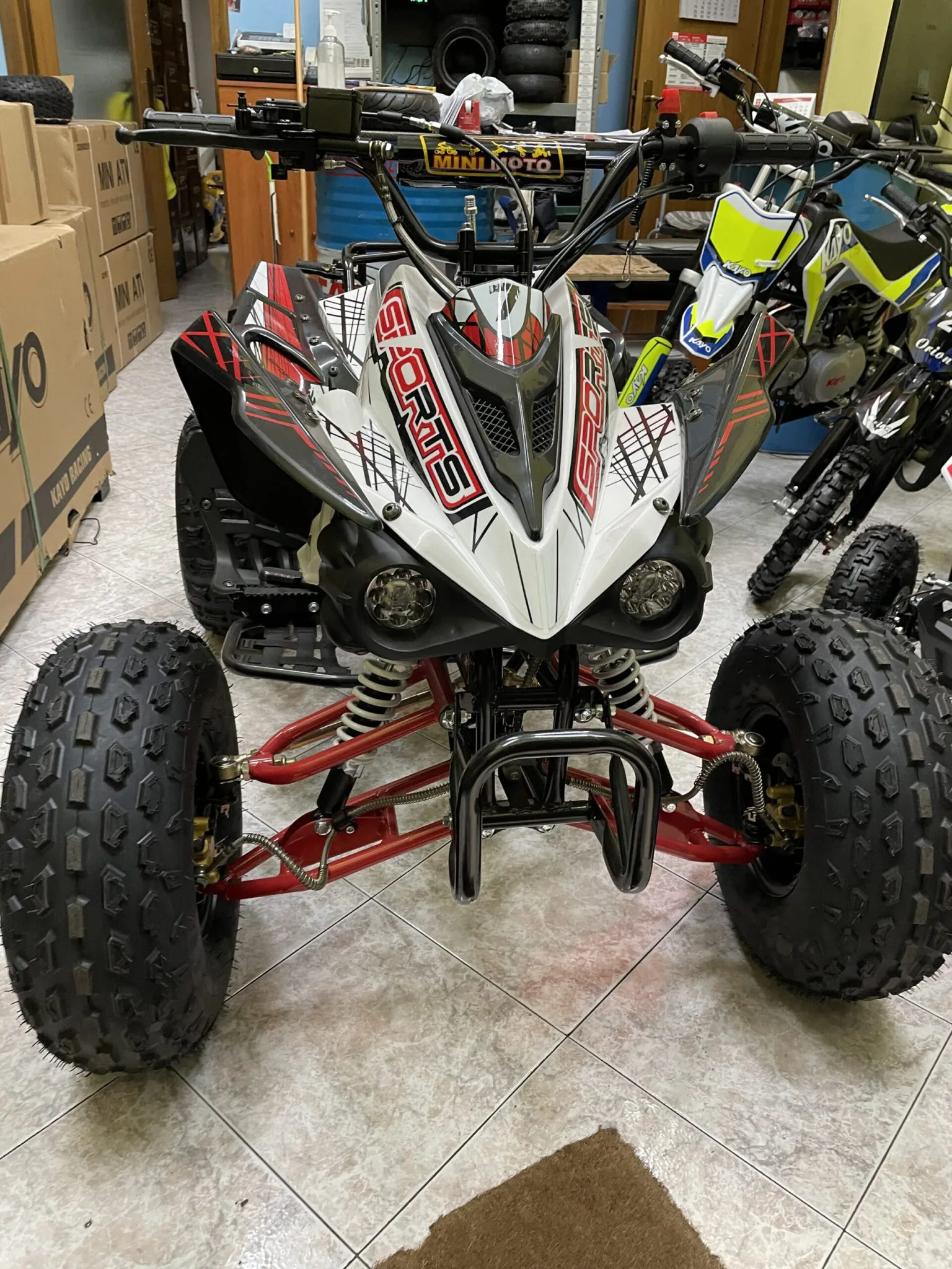 Quad Kawa Look 125cc 4T 3 marce+retro ruota 8″ avviamento elettrico, luci, telecomando, foto 7