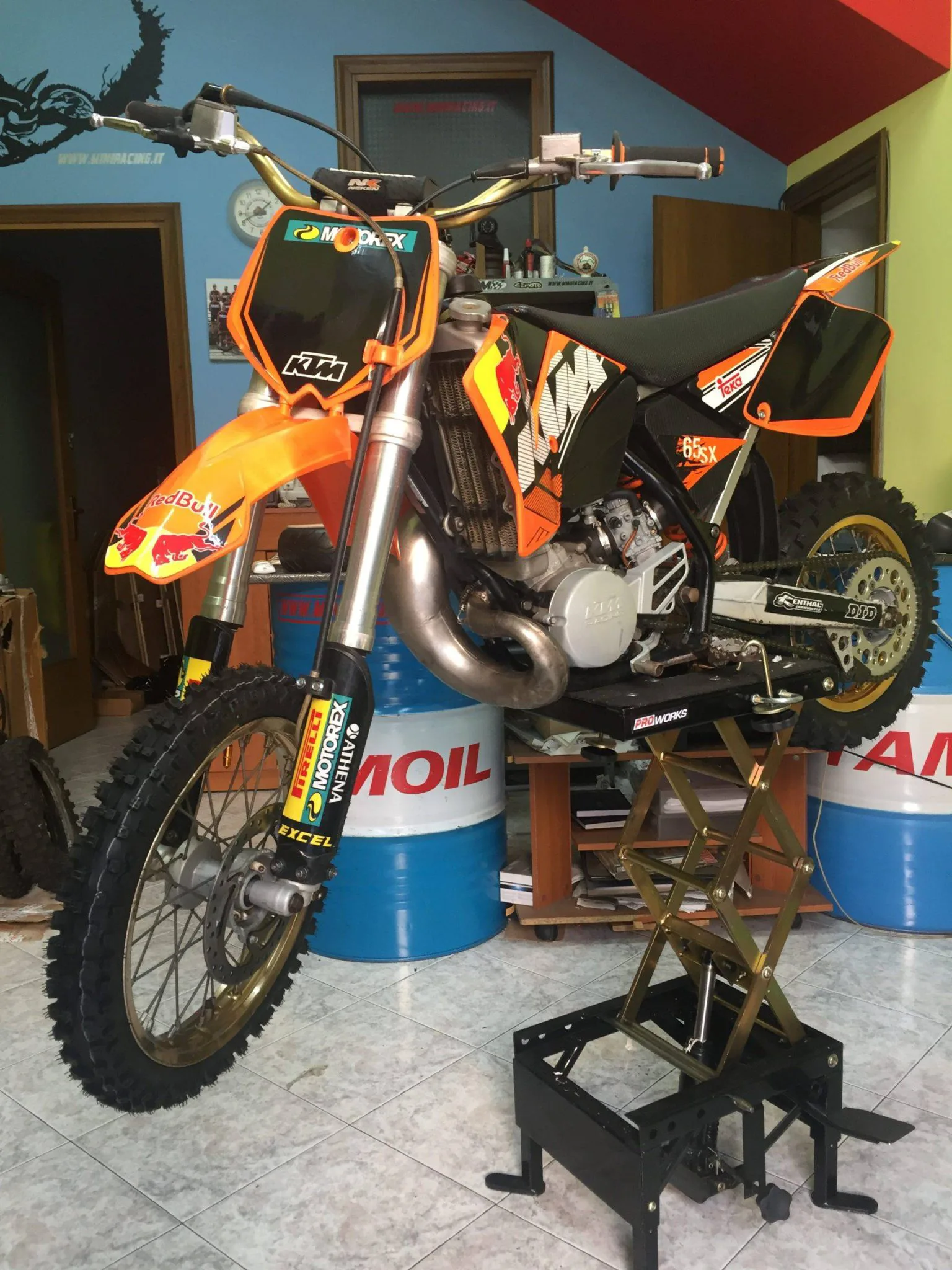 KTM 65cc 6 marce, ruote 14″ 12″ 2007, foto 3