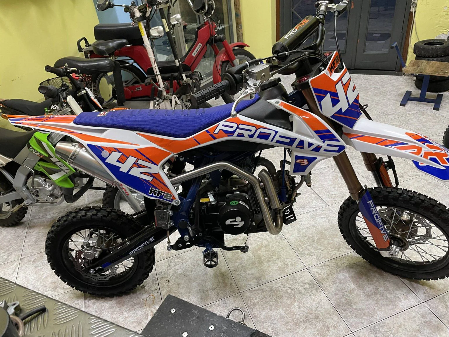 Pit bike 125cc Profive KF2 4T, 4 marce, ruota 14″ 12″, foto 6