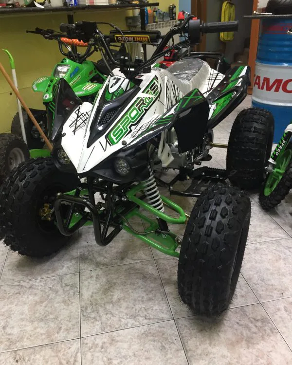 Quad Kawa Look 125cc 4T 3 marce+retro ruota 8″ avviamento elettrico, luci, telecomando