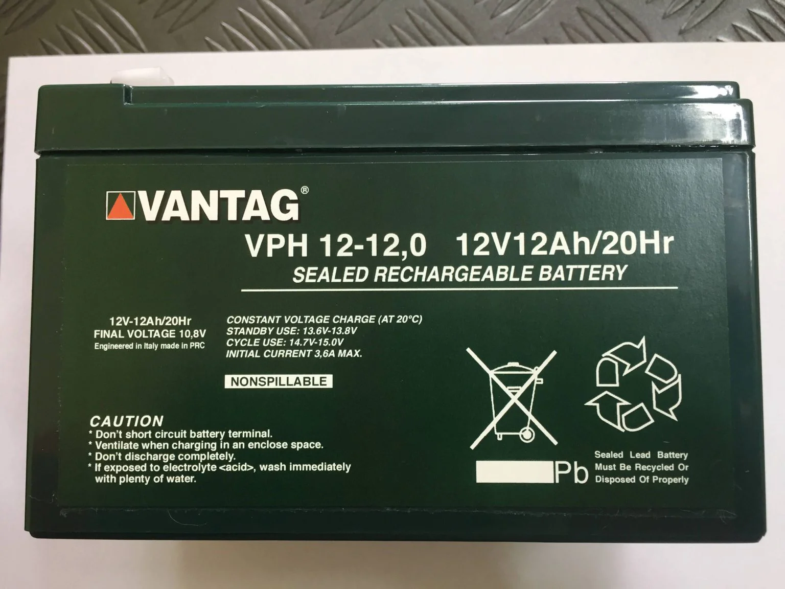 Pacco di 3 batterie 12Ah x 36V vantag, foto 2