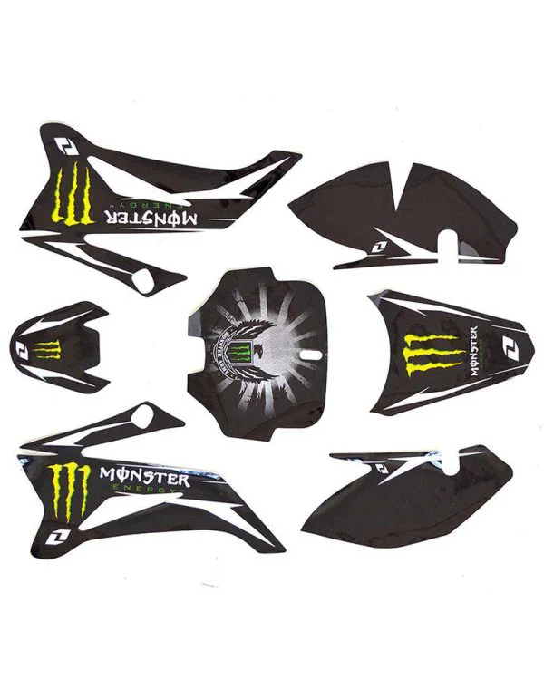Adesivi grafiche Monster plastiche ttr