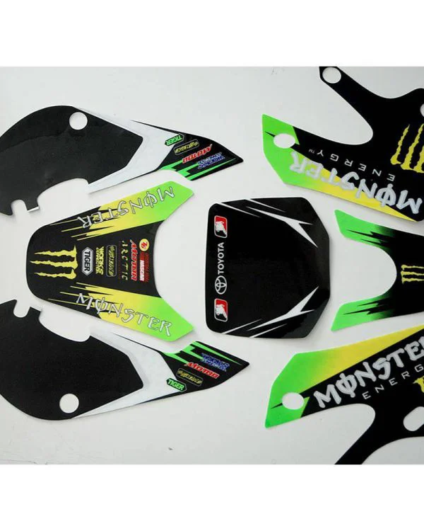 Adesivi grafiche Monster energy 2 plastiche klx