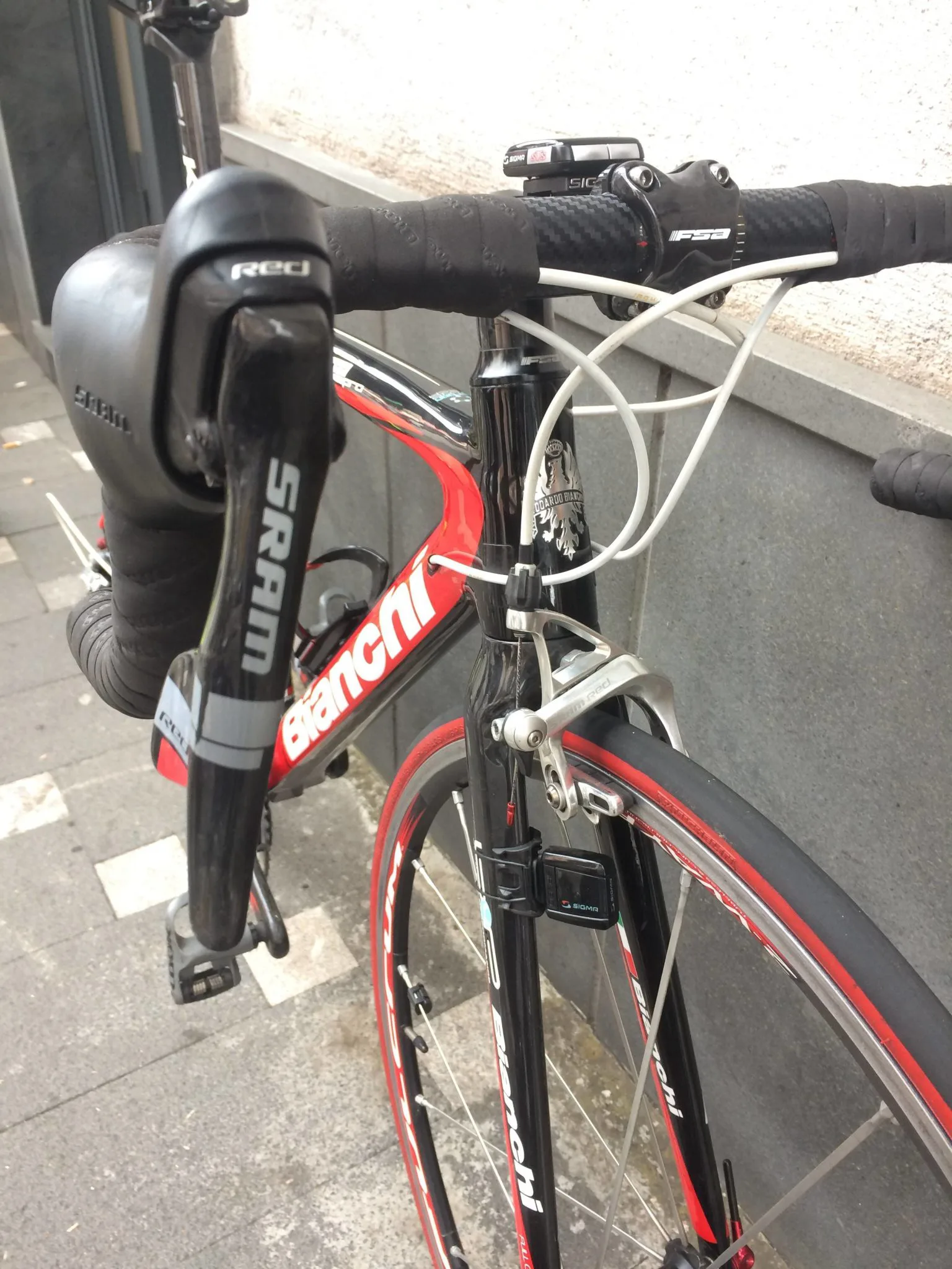 Bianchi sempre pro in carbonio, 10V sram red, taglia 50, 6, 8kg, foto 5