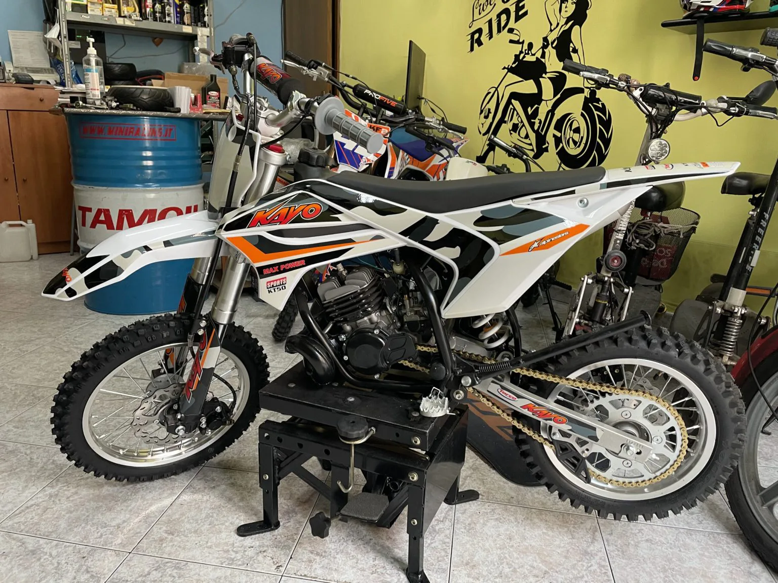Mini cross Kayo KT50 50cc 2T ruote 14″12″, foto 4