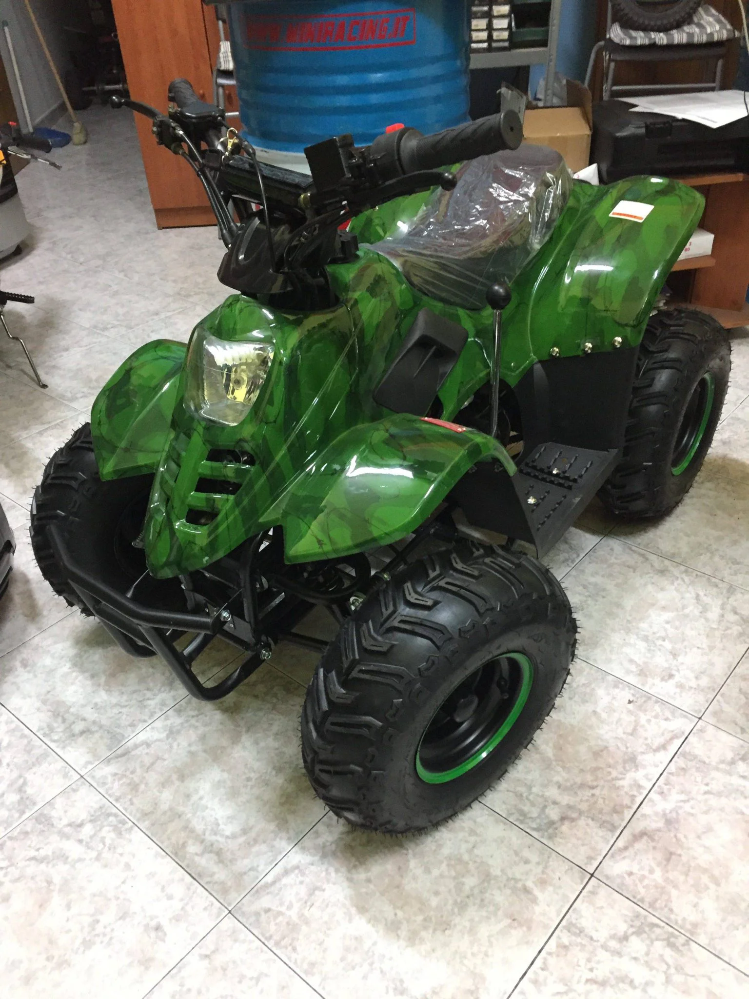Quad Bambu’ 125cc 4T ruota 7″ avviamento elettrico, luci, telecomando, retromarcia, foto 2
