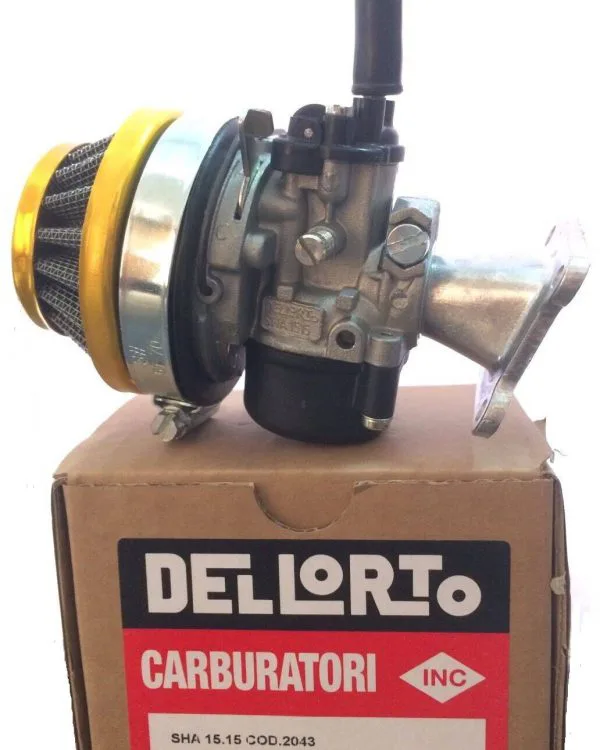 Carburatore Dellorto sha 15/15 completo di collettore e filtro