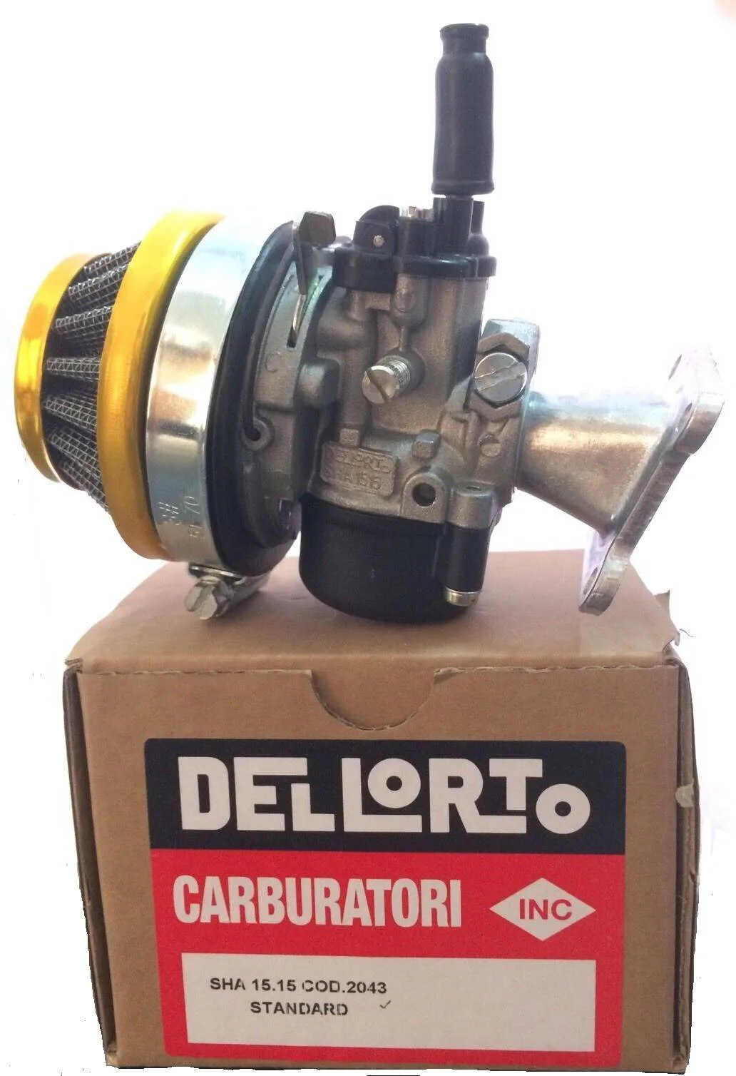 Carburatore Dellorto sha 15/15 completo di collettore e filtro