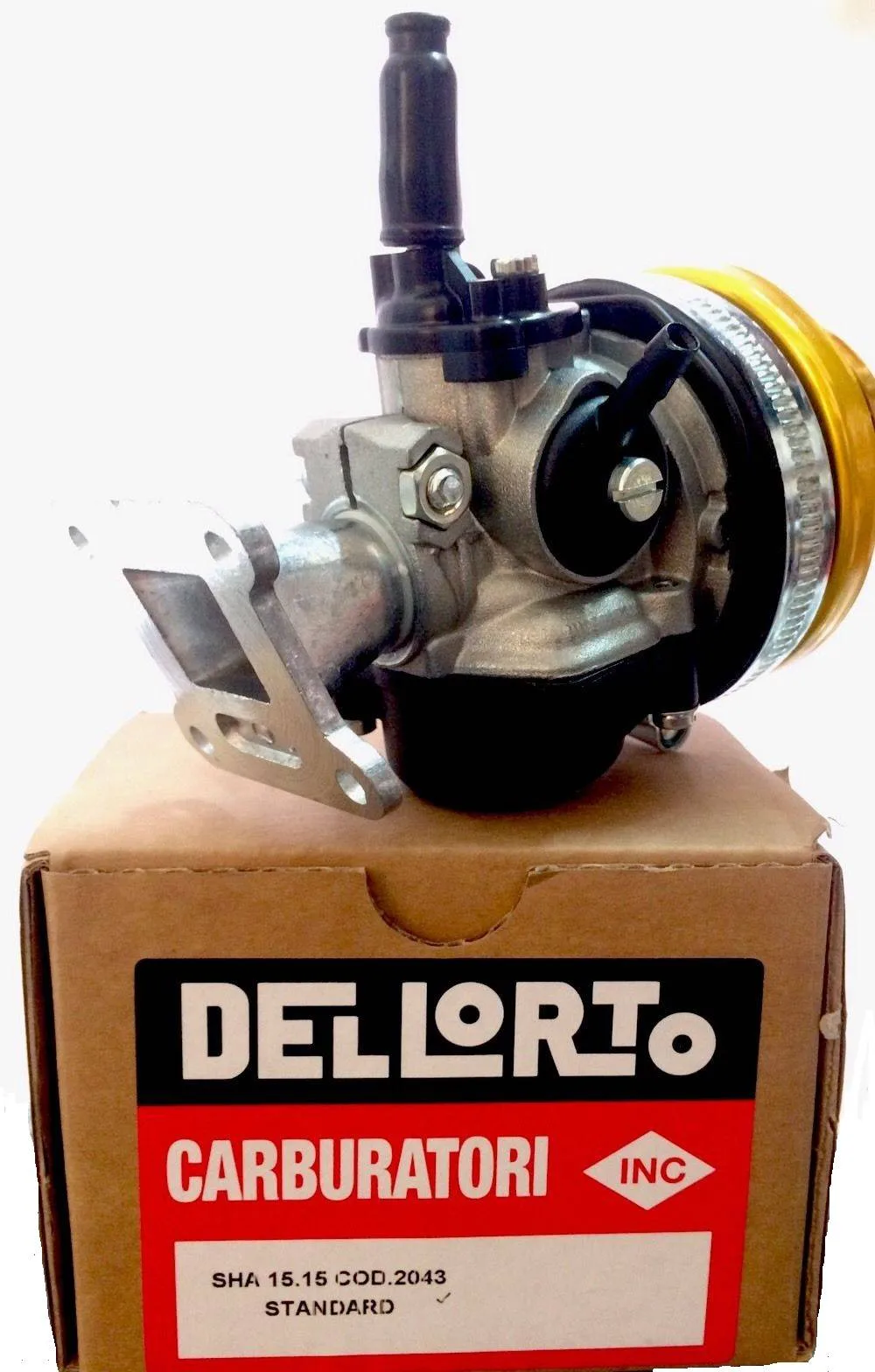 Carburatore Dellorto sha 15/15 completo di collettore e filtro, foto 3