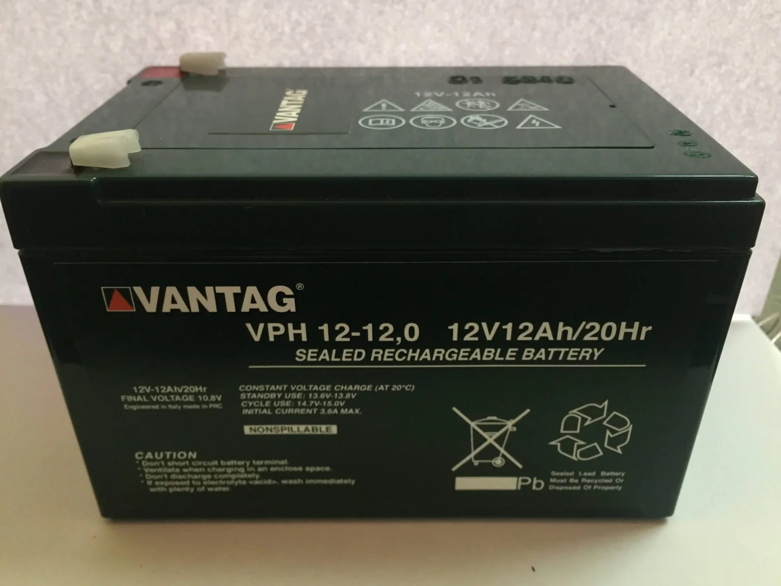 Pacco di 3 batterie 12Ah x 36V vantag, foto 3