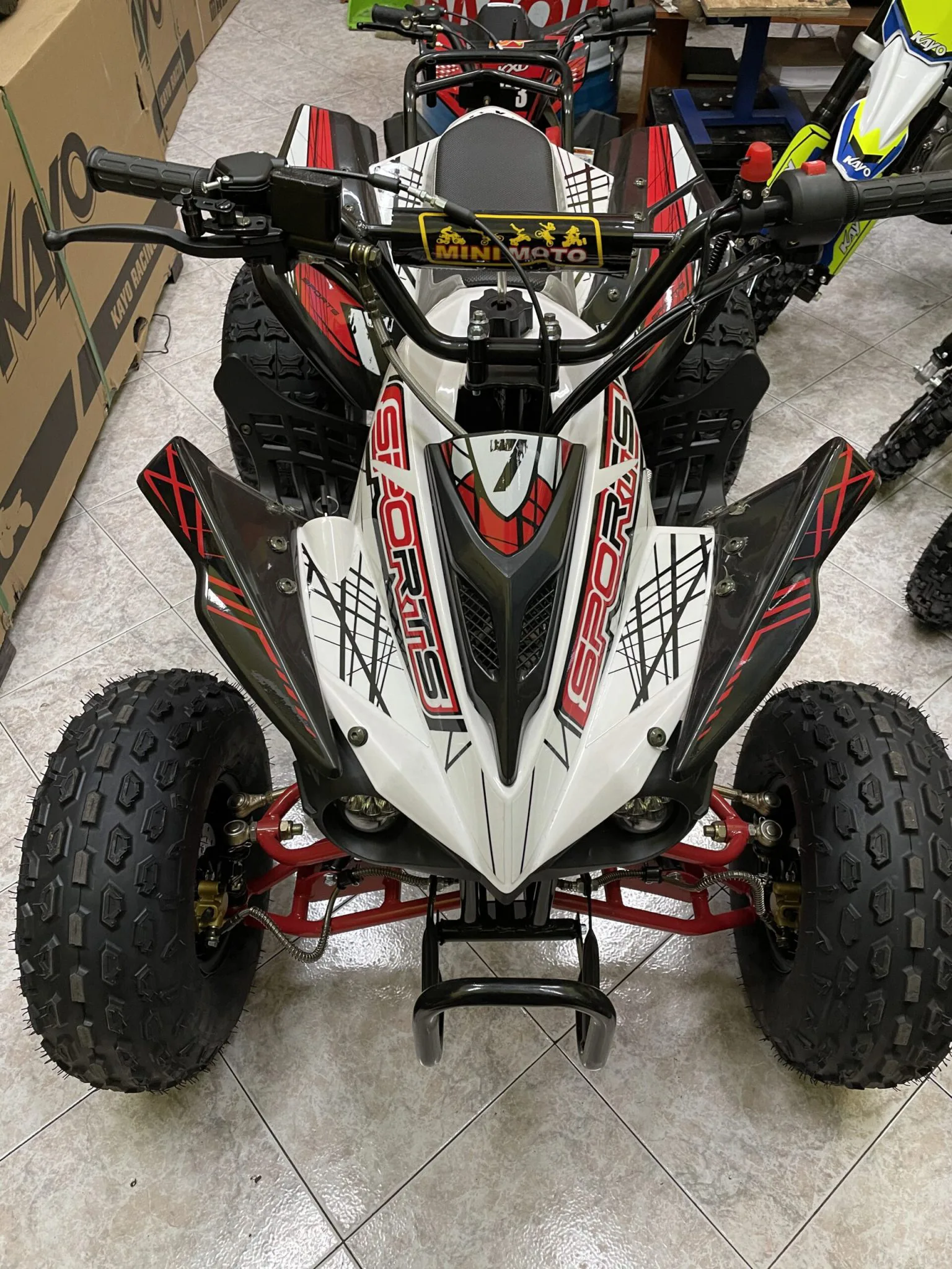 Quad Kawa Look 125cc 4T 3 marce+retro ruota 8″ avviamento elettrico, luci, telecomando, foto 6