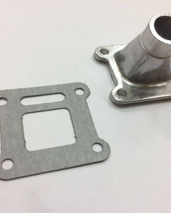 Collettore in alluminio per montare carburatore Dellorto sha 15/15 o 16/16