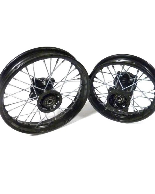 Coppia cerchi motard 12″ 10″ pit bike sdg 15mm
