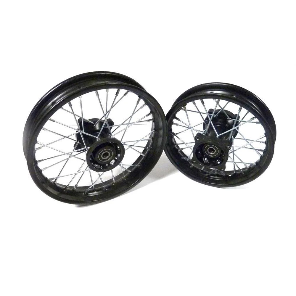 Coppia cerchi motard 12″ 10″ pit bike sdg 15mm