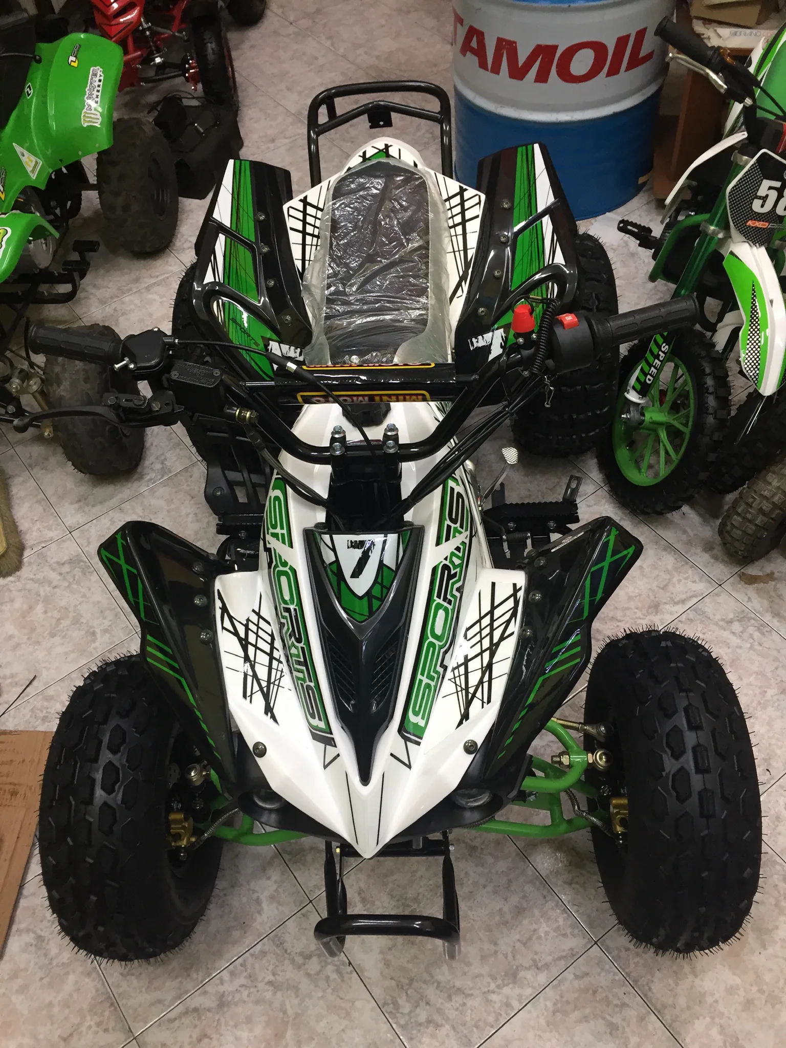 Quad Kawa Look 125cc 4T 3 marce+retro ruota 8″ avviamento elettrico, luci, telecomando, foto 4