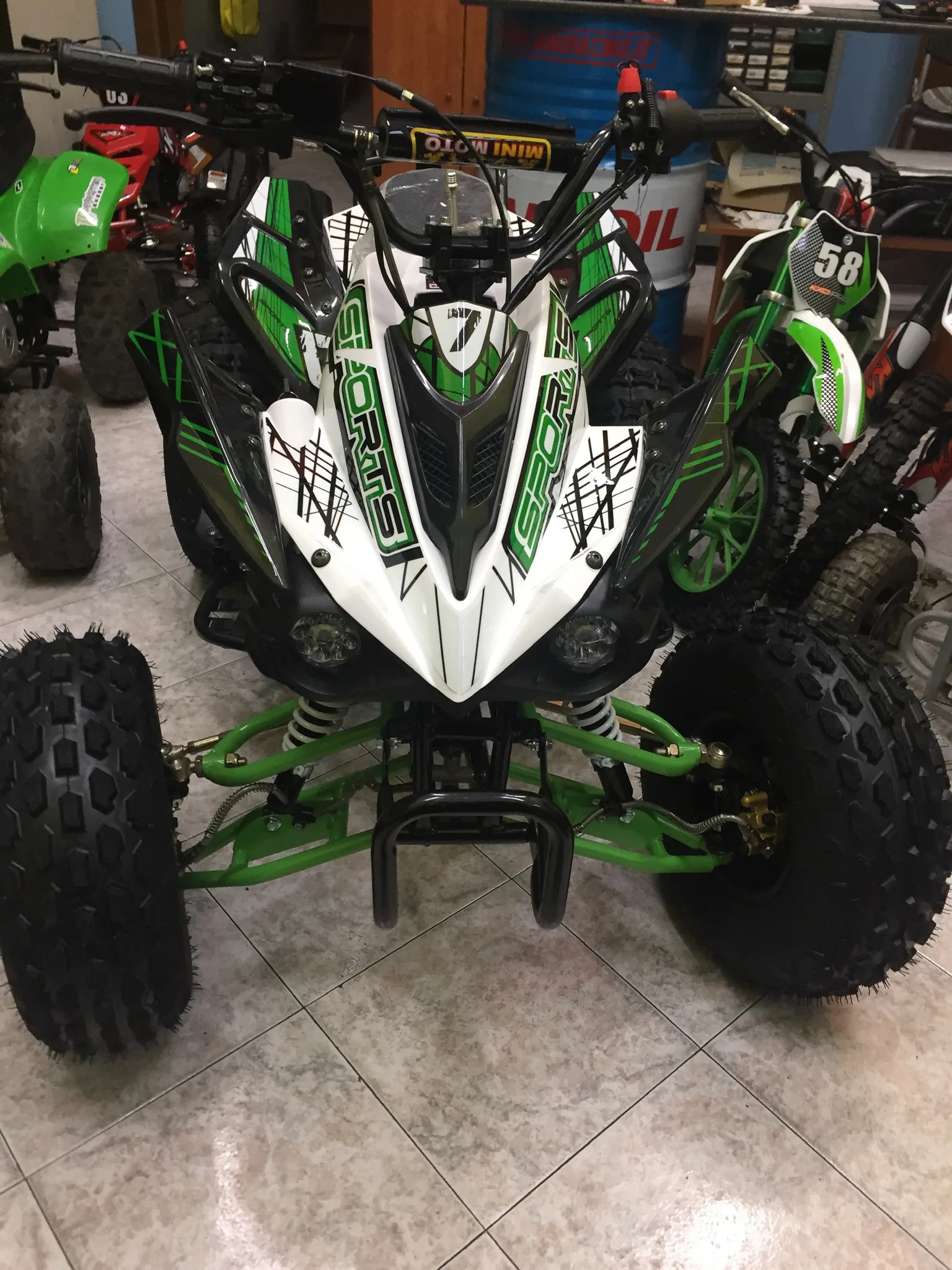 Quad Kawa Look 125cc 4T 3 marce+retro ruota 8″ avviamento elettrico, luci, telecomando, foto 2
