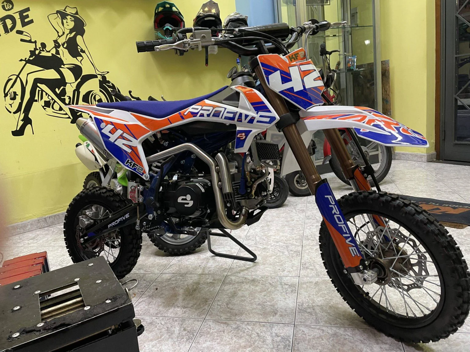 Pit bike 125cc Profive KF2 4T, 4 marce, ruota 14″ 12″, foto 8