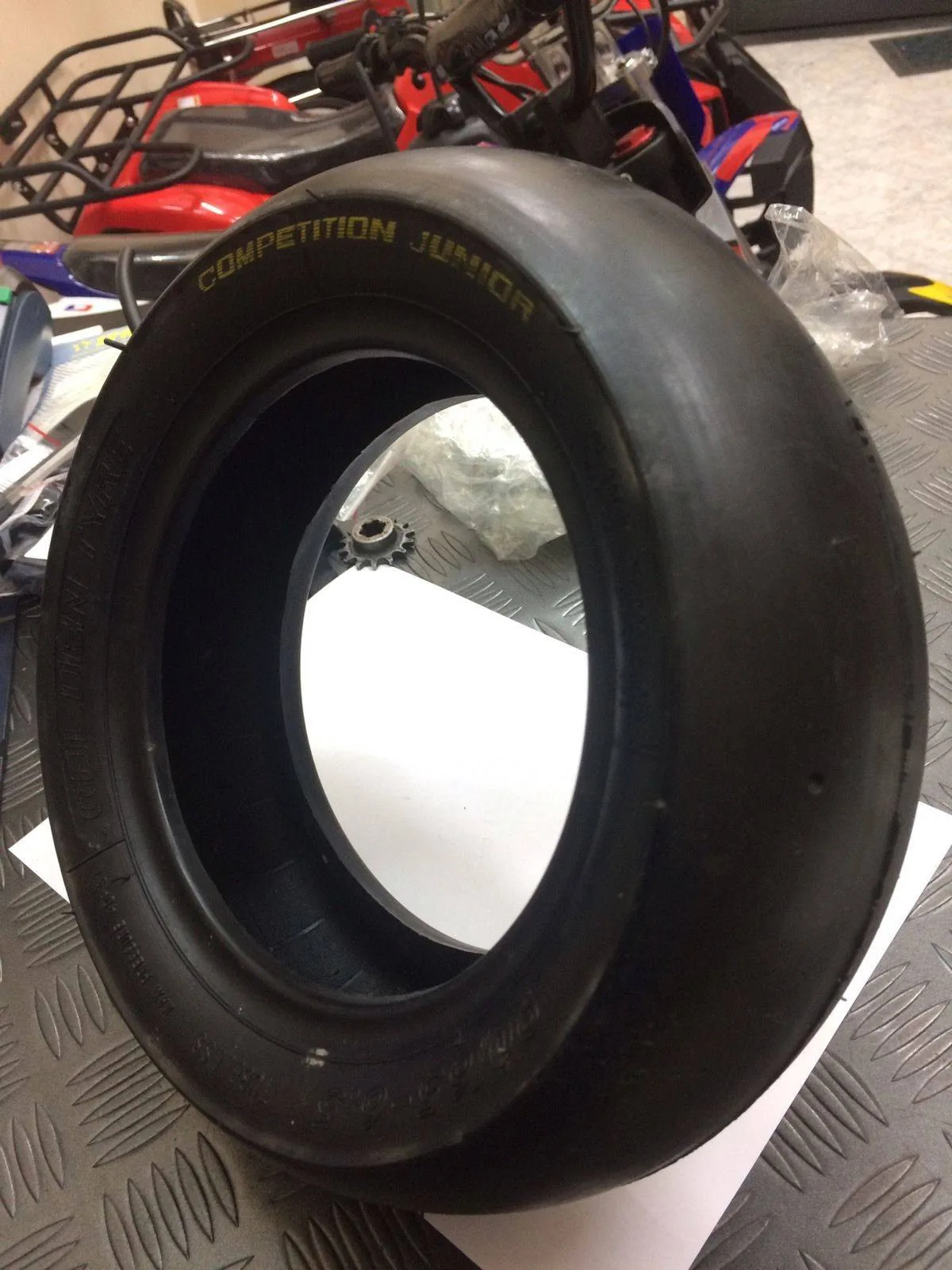 Gomma mini moto anteriore 90/65-6.5 slick goldentired, foto 3