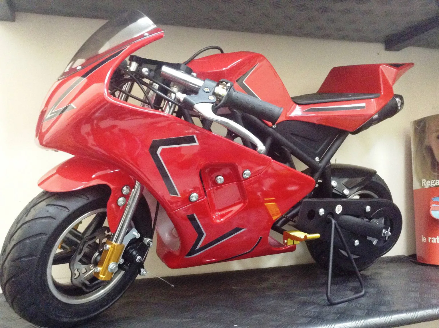 Mini moto GP2 50cc doppio scarico, telaio a traliccio, foto 2