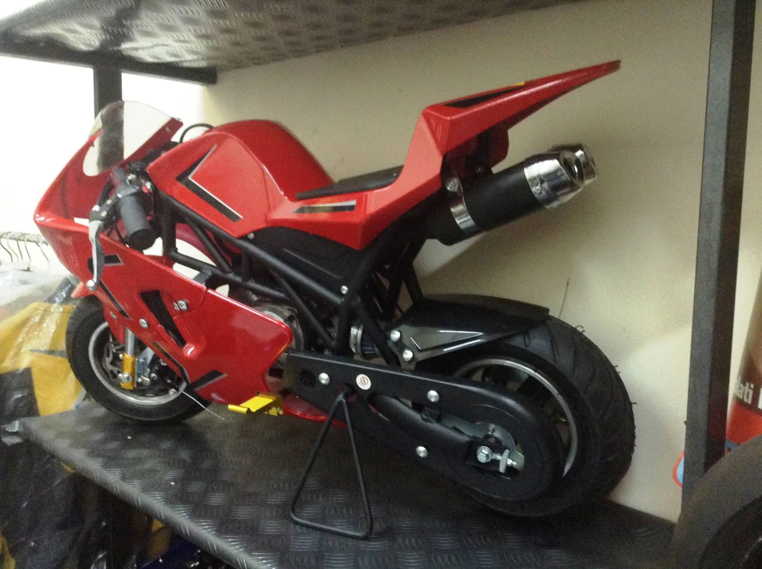 Mini moto GP2 50cc doppio scarico, telaio a traliccio, foto 3