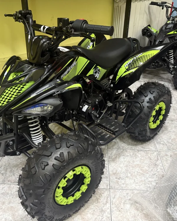 Quad Explorer 110cc 4T ruota 7″ avviamento elettrico, luci, telecomando, retromarcia