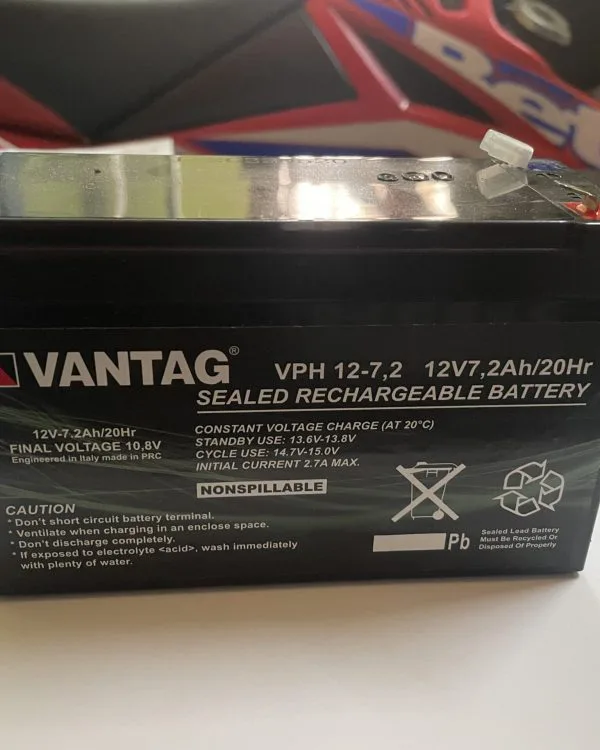 Batteria vantag agm ciclica vph 12V 7, 2 ah/20hr