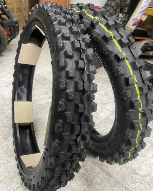 Coppia treno gomme cross awina 60/100-14 e 80/100-12
