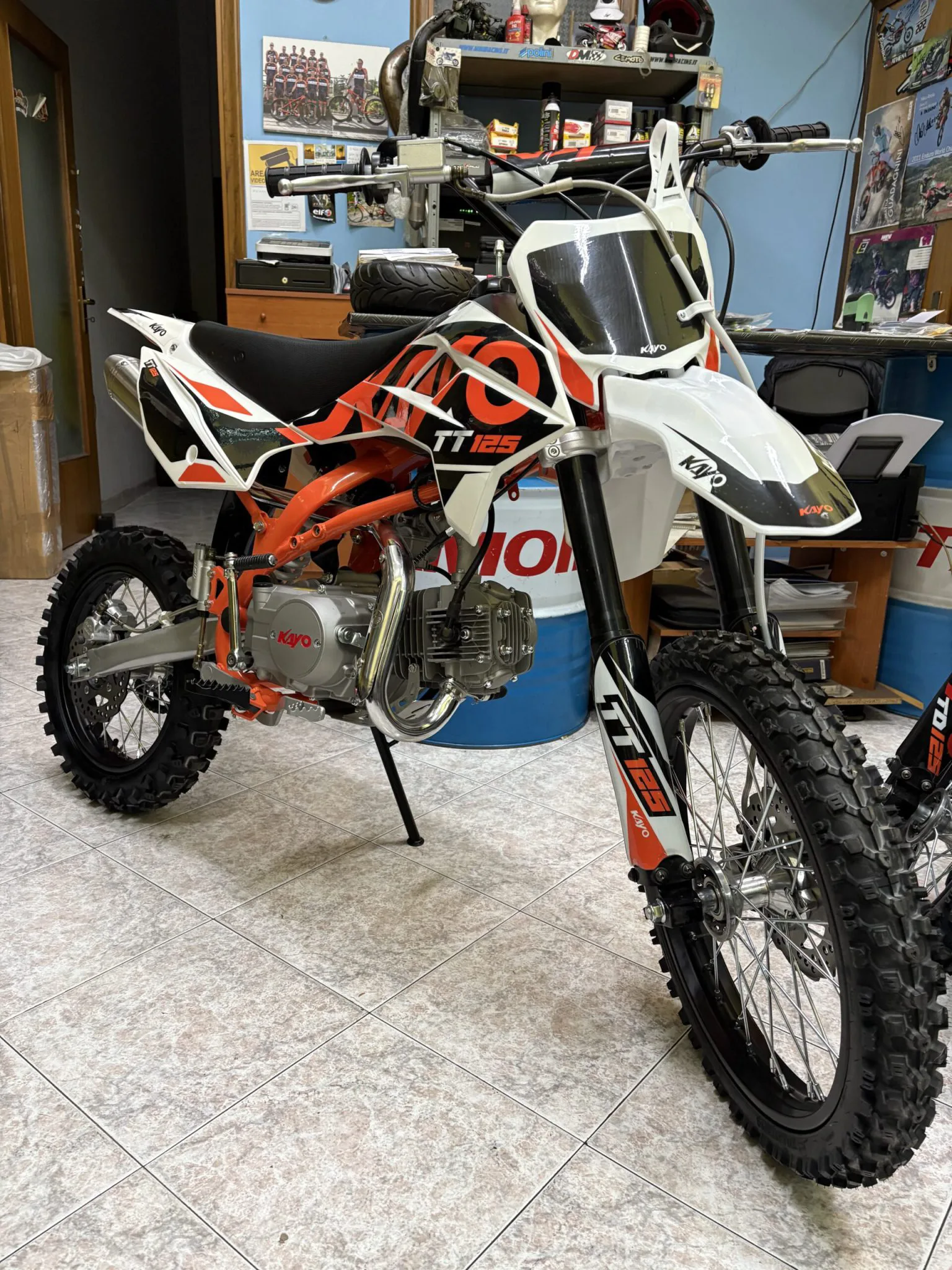 Pit bike Kayo 125cc 4T, 4 marce, ruota 14″17″, foto 2