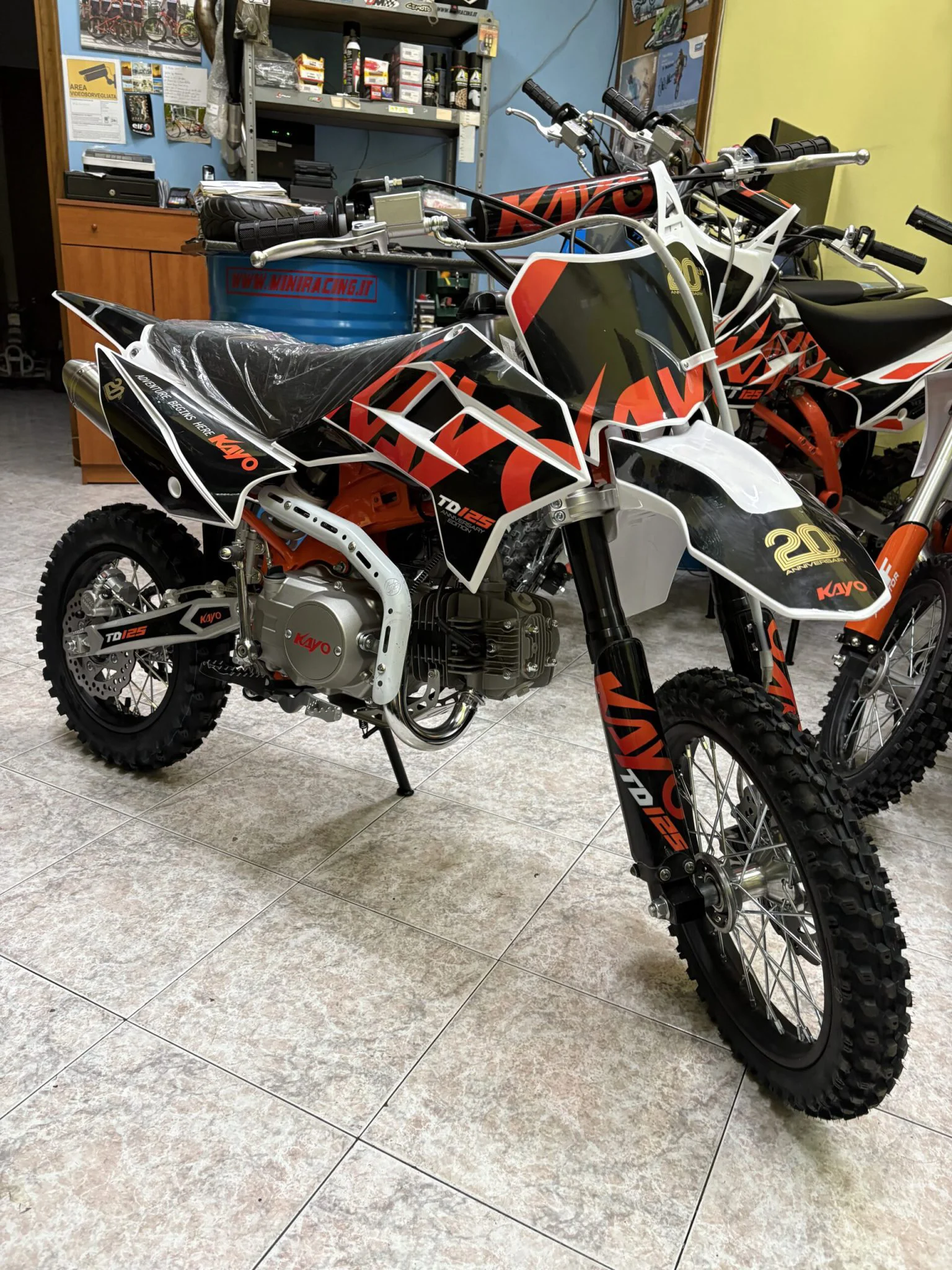 Pit bike Kayo TD-D 125cc 4T, 4 marce, ruota 14″ 12″ 20 Anniversary