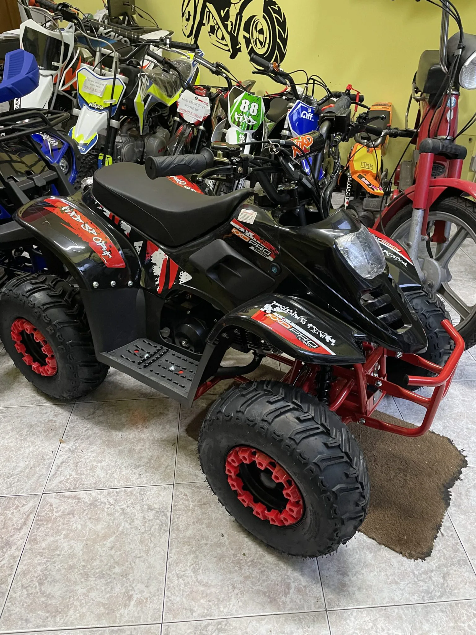 Quad Bambu’ 125cc 4T ruota 6″ avviamento elettrico, luci, foto 5