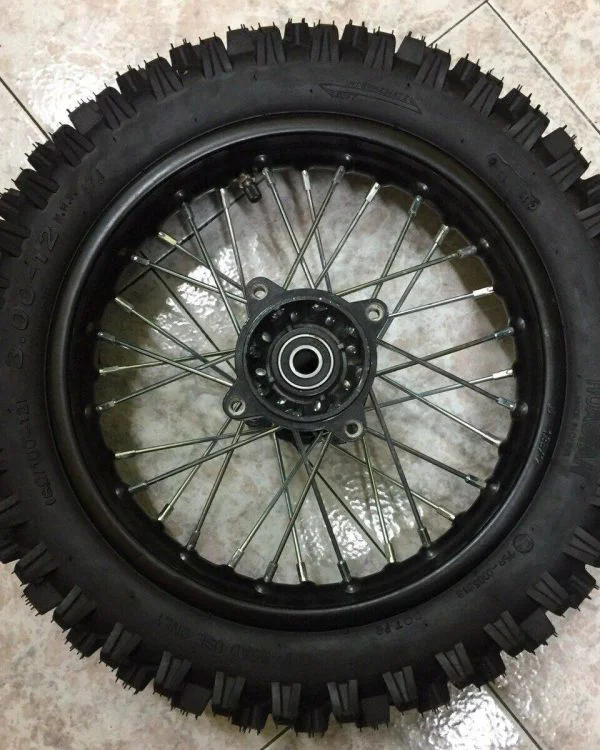 Ruota cerchio posteriore cross 12″ mozzo sdg 12mm