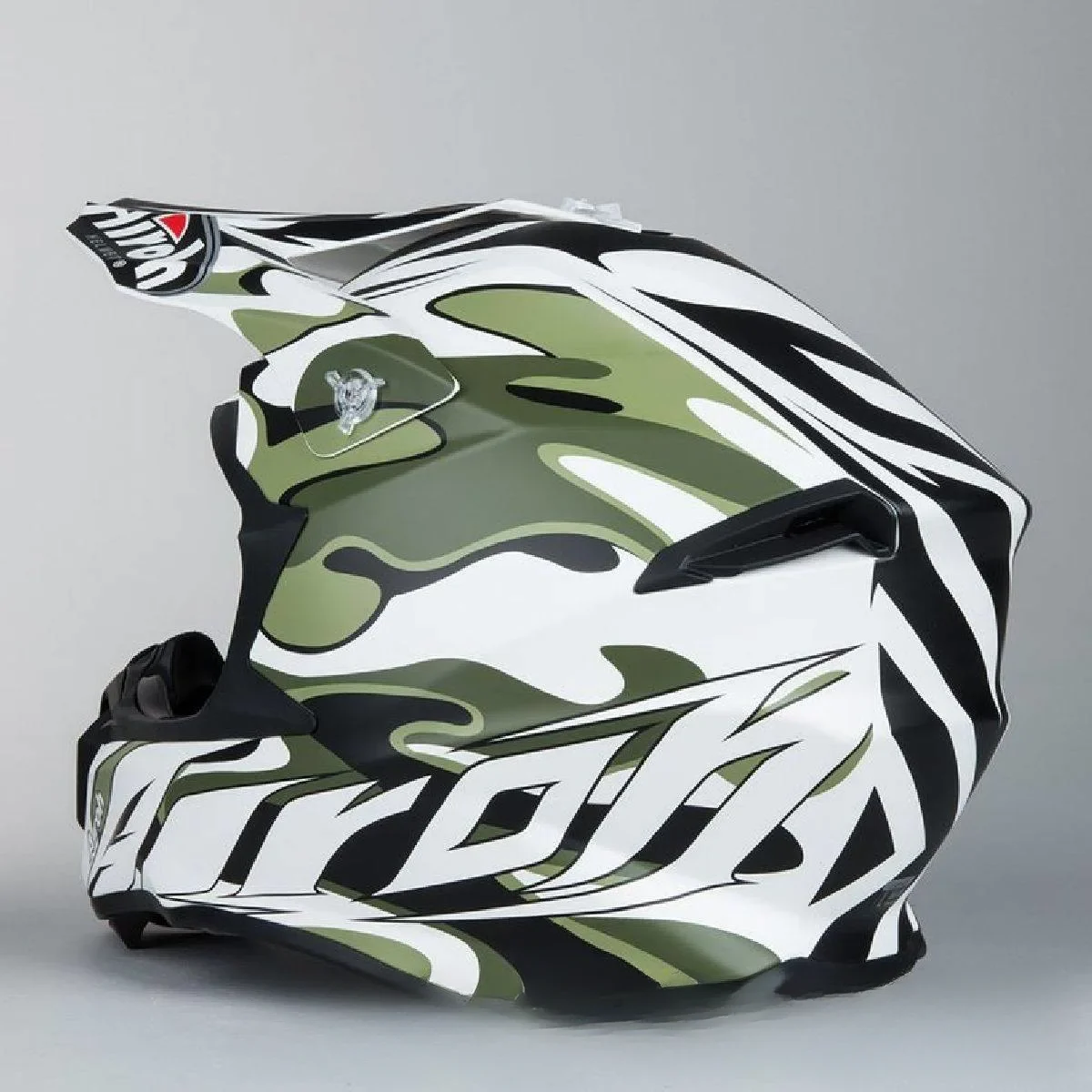 Casco cross enduro Airoh Twist mimetic bianco opaco, foto 4
