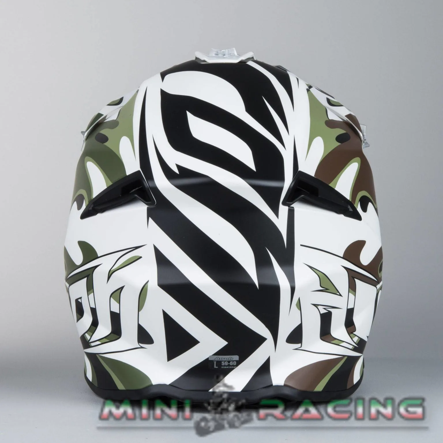 Casco cross enduro Airoh Twist mimetic bianco opaco, foto 5