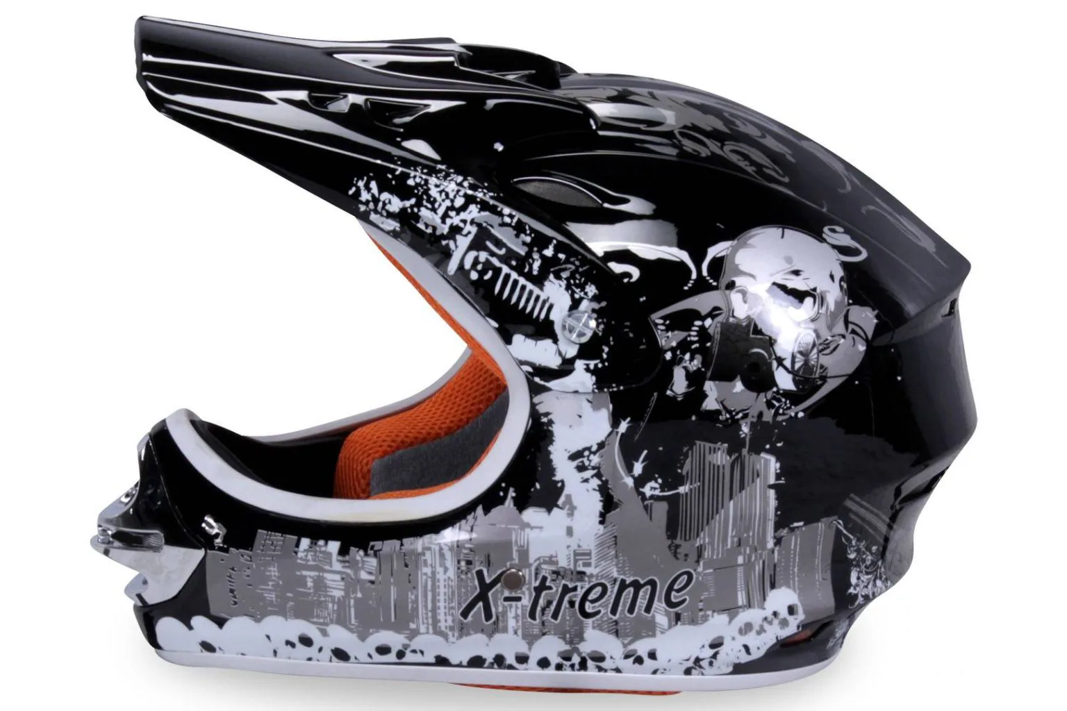 Casco cross extreme bambino, colore nero, foto 2