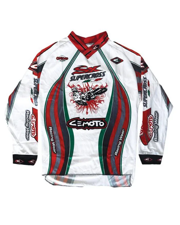 Maglia cemoto supercross bambino cross enduro quad