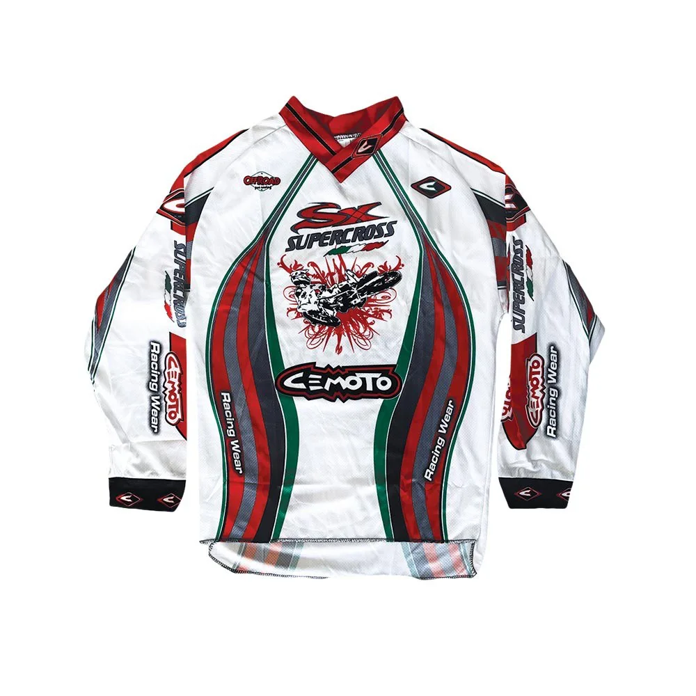Maglia cemoto supercross bambino cross enduro quad