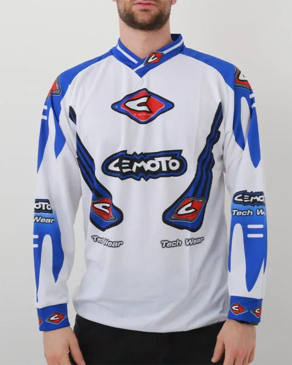 Maglia cemoto tech 2 x cross enduro quad taglia l